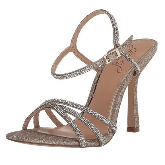 Jewel Badgley Mischka Georgia Strappy Stiletto NWT - Picture 1 of 5